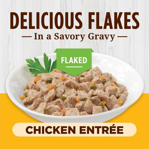 Flaked Chicken Entrée Wet Cat Food by Instinct, 3 Ounces, 24 Pack