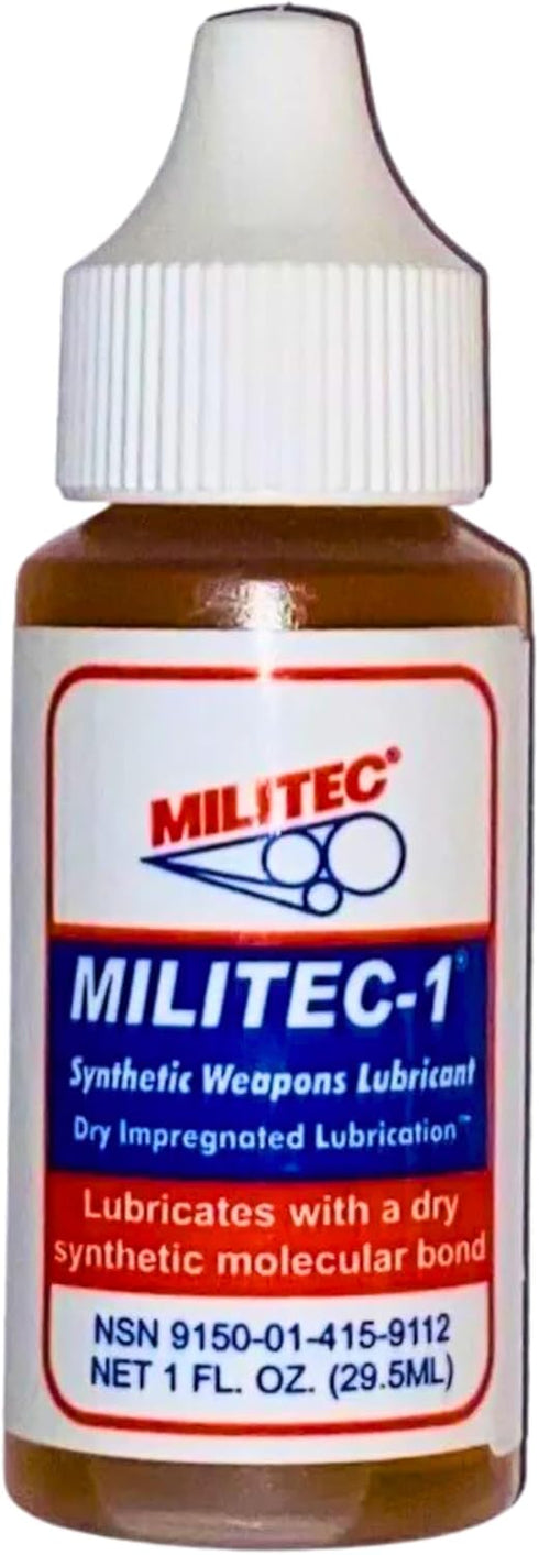 Militec-1 Metal Conditioner & Lubricant, 1oz - Advanced Synthetic Oil for Firearms, Knives,