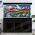 Natural Mountain Aquarium Background, Art Natural Landscape Theme for Fish Tank 36X18IN