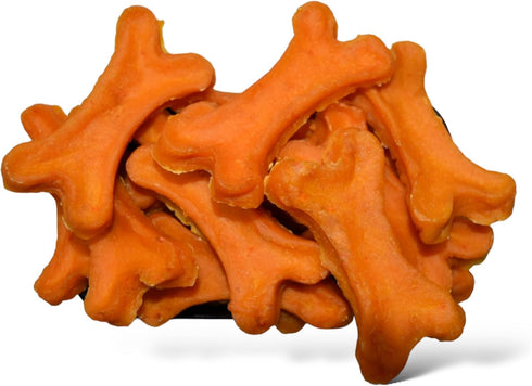 Healthy Chicken Dog Treats 16oz - All Natural Grain Free Pumpkin Puree Baked Bone Shape Ingredients