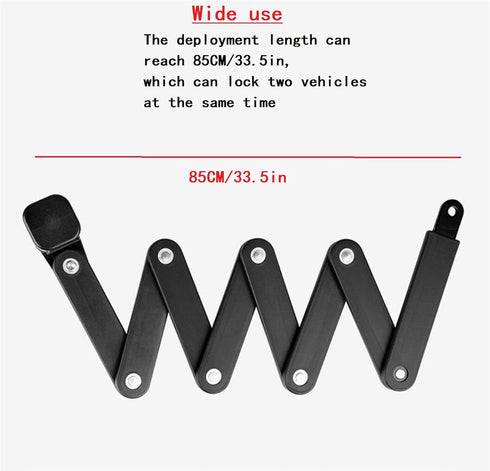 Mountain Bike Code Lock, Folding Bike Lock with 4 Password Anti-Theft, Heavy Duty Security Chain Lock