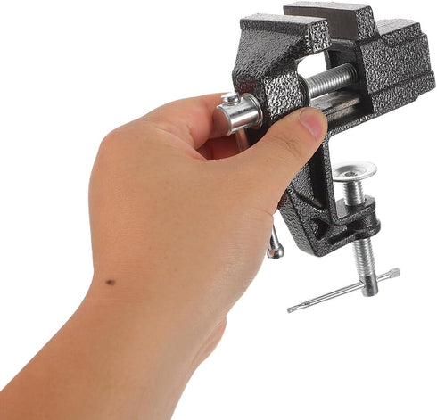 4pcs Set BESPORTBLE Golf Grip Vise Clamp Kit with Portable Mini Table Vise, Rubber Clamp, Double-Sided Tape Hook Knife