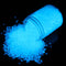 Glow in The Dark Gravel Stones 280g/10oz (3-5mm, Sky Blue) - Decorative Rocks for Fish Tank and Garden