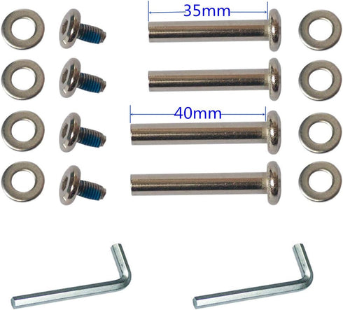 Mute Wear-resistant Luggage Suitcase Replacement Wheels Kit, Inline Outdoor Skate Replacement Wheels (2.95" x 0.94")