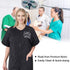 Noverlife M Size Short Sleeves Pet Grooming Work Clothes, Splash Proof Anti-Static Smock with Full Zipper for Dog Cat