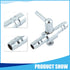 Air Pump Control Valve, Stainless Steel Single Way Air Valve Distributor for Aquarium Pump, 1.2X 0.83x 0.31inch (Silver Tone 2pcs)
