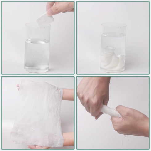20 Disposable Towel Compressed Towel, Disposable Face Compressed Towels Large Size Coin Tissue Portable Washcloth