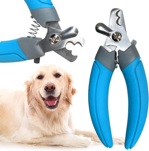 LuckyTail Dog Nail Clippers with Safety Guard & Lock - Professional Grooming Tool for Medium and Large Dogs