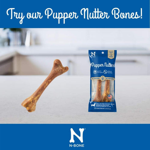 N-Bone Pupper Nutter Peanut Butter for Pets, Large 7 Inch, Pack of 1