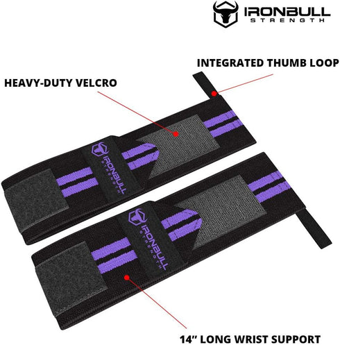 Women Wrist Wraps with Thumb Loops, 12" Professional Grade, Wrist Support Brace for Cross Training, Weight Lifting