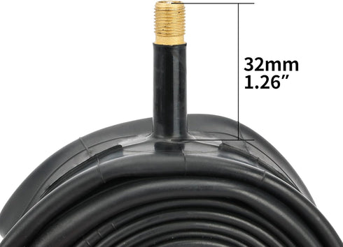 RUTU 26 Inch Bike Tube for 26x1.0/1.50/1.75/2.50/3.0/3.5/4.0 with Installation Accessories