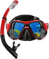 Snorkeling Gear for Adults, Snorkel Mask Set with Dry Snorkel, Scuba Diving Mask, Swim Glasses for Youth