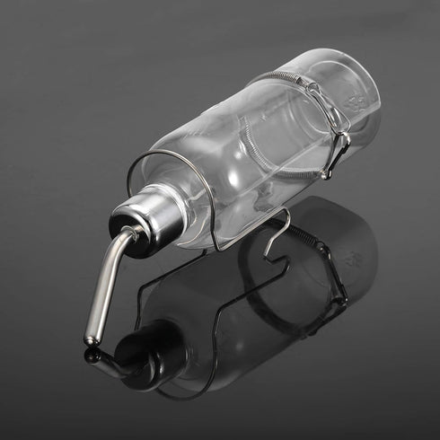 Pet Feeder Automatic Pet Water Dispenser, Practical Parrot Water Drinking Feeding Bottle with Stainless Steel Ball