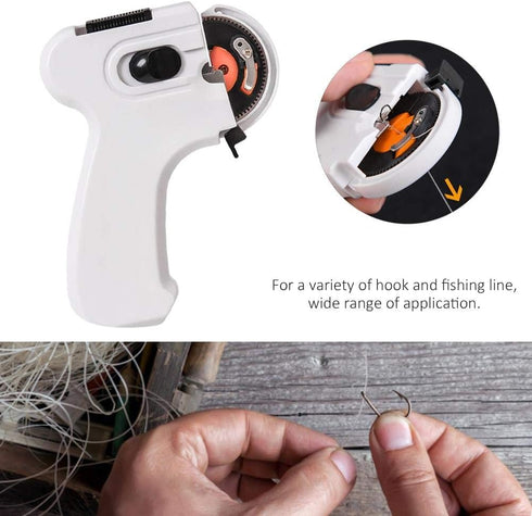 Keenso Fishing Knot Tying Tool, Automatic Electric Hook Tier Machine for Fast Hook Lines Tying