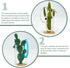 YOLUFER 2Pcs Reptile Cactus Plants Terrarium Decoration Faux Reptile Terrarium Cactus Plant Landscape Decoration