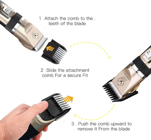 Trimmer, Dogs Hair Dogs Shaver Clippers Grooming Kit - Low Noise Cordless Rechargeable Dog & Cat Horses Clippers, Heavy