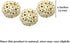 SunGrow Sola Atta Foraging Balls, 2”, White Soft Shred Parrot Chews, 3 Pcs/Pack for Small Pets