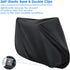 Outdoor Waterproof Bicycle Cover with Lock Hole, Dust Wind Snow Proof Bike Storage for Mountain Bike