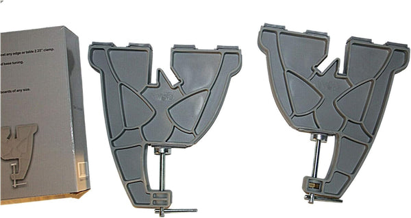 WSD Ski Snowboard Vise Tuning Set, Pair Grey New