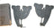 WSD Ski Snowboard Vise Tuning Set, Pair Grey New