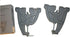 WSD Ski Snowboard Vise Tuning Set, Pair Grey New