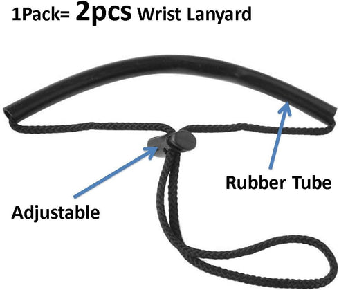 TONELIFE Pack of 4 Locking Wrist Lanyard - Safety Straps for Scuba Diving Lights, Waterproof Camera Float