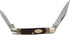 Old Timer 104OT Small Canoe, 4.7in Stainless Steel Traditional Folding Pocket Knife with Clip Point and Drop Point