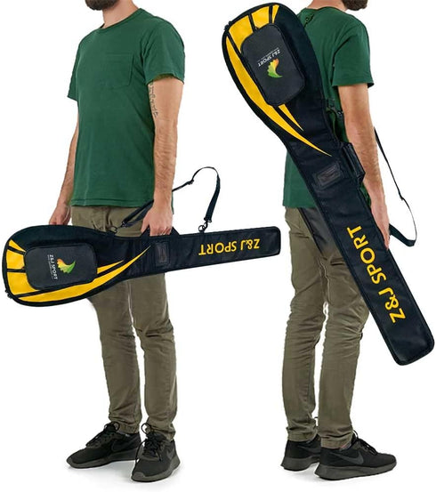 Z&J SPORT Outrigger Canoe Paddle Bag with Adjustable Shoulder Strap and Multi-Pocket Cover