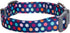 Blueberry Pet Essentials Rainbow Polka Dots Adjustable Dog Collar, Small, Neck Size 12"-16"