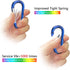 sprookber 3" Aluminum Carabiner D Ring, Caribeener Clips, Spring Snap Hook Set of 10 for Keychain