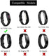 Hook and Loop Ankle Strap for Fitbit Luxe Fitness Tracker, Sport Ankle Strap for Men and Women (Black)