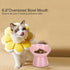 Detachable Elevated Cat Bowls, 15° Tilted Raised Cat Food Bowl Anti-Vomiting,Whisker Friendly, Adjustable Cat Dishes for Protecting Spine,Adult Kitten