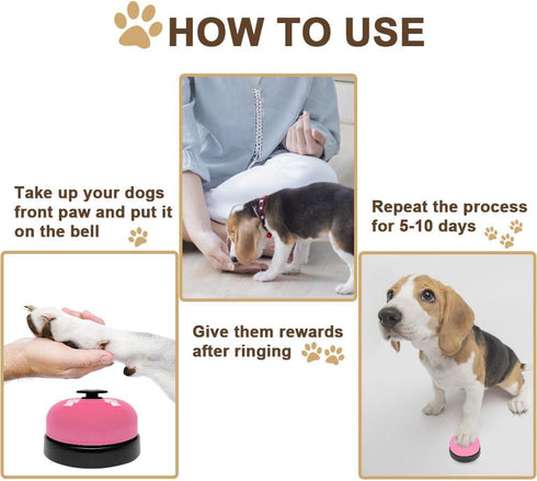 2 Pack Dog Door Bells Dog Doorbell to go Outside Puppy Train Bell for Dogs to Ring to go Potty Puppy Toilet Training