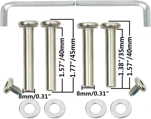 ORO 1 Pair Replacement Luggage Wheels - 60mm Case Wheels with 8mm Bearings for Suitcase and Inline Skate (60 * 18)