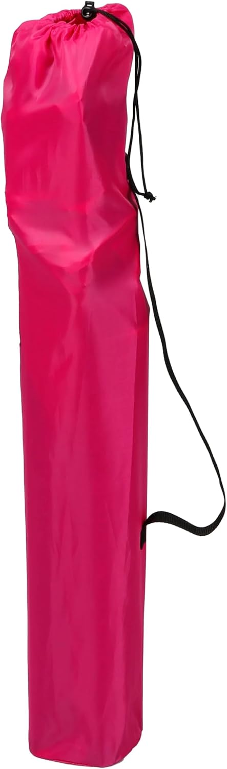 Generic Basic Quad Folding Camp Chair with Cup Holder, Pink, Adult