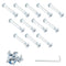 Luomorgo 12 Sets Inline Skate Wheel Screw, 6mm/15/64" OD Shaft Hex Socket Axles with Allen Wrench (Long)