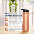 Perilla Home 100% Pure Copper Bottle - 25.37 Oz Ayurvedic Water Bottle, Leak Proof for Gym, Outdoors, Indoors