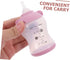 Set 2.7Oz POPETPOP Pet Nursing Bottle with Measurement Scale Soft Silicone Nipples and Cleaning Brush for Puppy Kitten