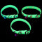 PATKAW 3Pcs Glowing Cat Dog Collar with Bell, Light Up Puppy Collar, Adjustable Fluorescent Pet Safety Collar