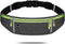 Waist Pack Sport Running Belt with Adjustable Strap - Grey, 4 Pockets for Running, Hiking, Travel