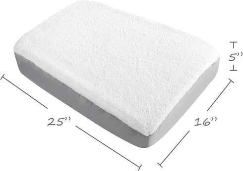 Dog Bed Covers Replacement Washable (Cover Only), Waterproof Plush Dog Mattress Cover, Easy to Remove, Soft Puppy Pet