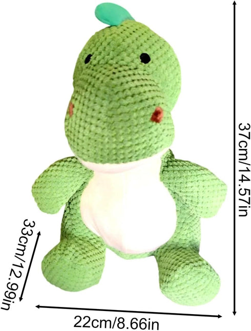 Nuytghr 8.66x12.99x14.57 inches, Squeaky Toys for Dogs, Tough Chewing Supplies for Puppies, Dinosaur Shape Design, Cute