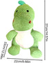 Nuytghr 8.66x12.99x14.57 inches, Squeaky Toys for Dogs, Tough Chewing Supplies for Puppies, Dinosaur Shape Design, Cute