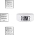 47th & Main White Ceramic Hand-Lettered Pet Dish, Small, Drinks