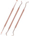 3 Pieces Dog Dental Tooth Scaler and Scraper, Stainless Double Headed Tool for Pet Teeth Cleaning