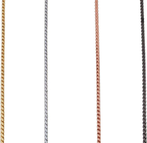 Alvalley Metal Chain Dog Show Collar, Adjustable Pet Slip Collar for Toy, Small, Medium, Large Dogs (Black, 16", 1.8mm