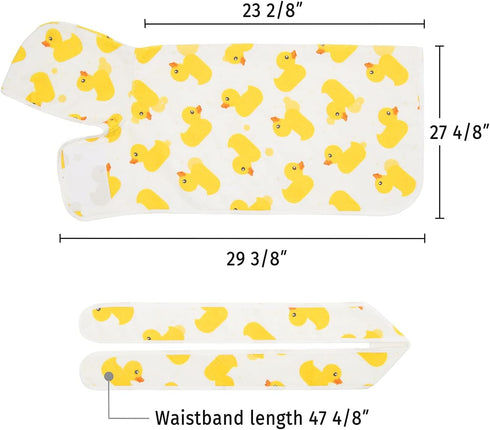 HDE Dog Bathrobe Super Absorbent Quick Drying Puppy Towel Wrap Coat Adjustable After Bath Robes with Hood for Dog Sizes