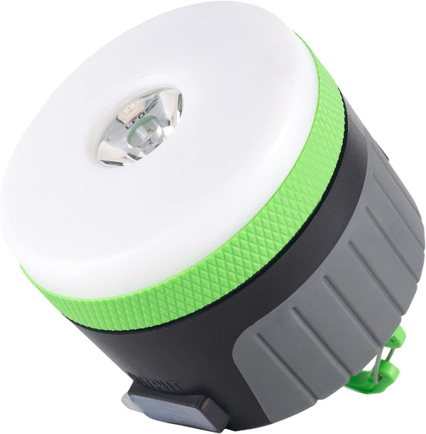 LIT-PaTH LED Camping Lantern, Rechargeable Light with Magnet Base, 4400 mAh, Large Green, Survival Kit