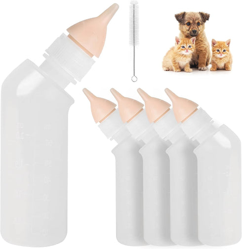 FEDIPUP Puppy Bottles for Nursing Puppy Milk, Pack of 5 Kitten Bottles for