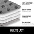 Gorilla Grip 100% Waterproof Dog Blanket 40x50 Paw, Tear and Slip Resistant Cover for Indoor Furniture
